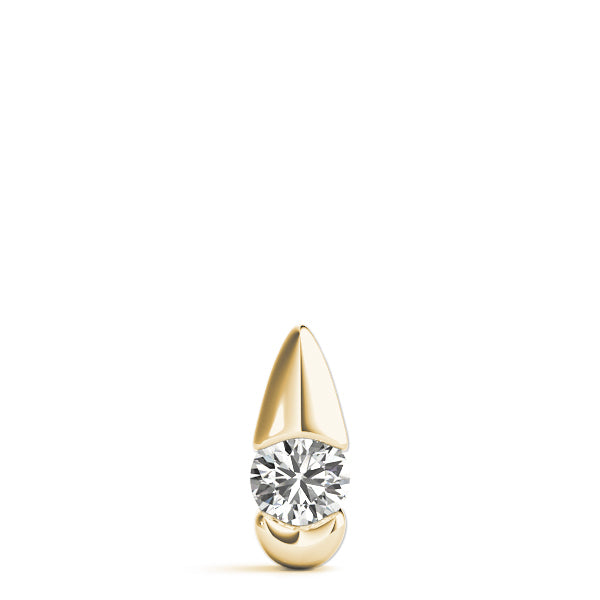 18K Yellow Gold 1/2 ct tw Solitaire Diamond Pendant