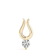 14K Yellow Gold 1/2 ct tw Solitaire Diamond Pendant