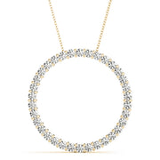 18K Yellow Gold 1 ct tw Fashion Diamond Pendant