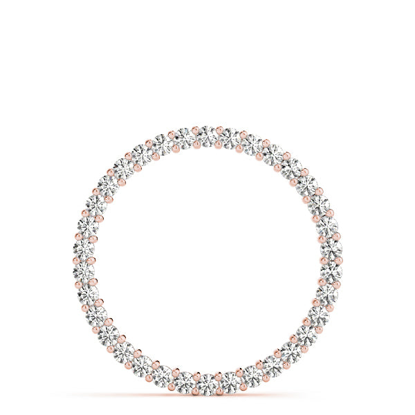 18K Rose Gold 1 ct tw Fashion Diamond Pendant