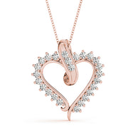 18K Rose Gold 1/2 ct tw Fashion Diamond Pendant