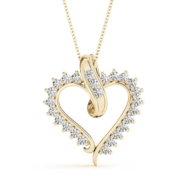 14K Yellow Gold 1/2 ct tw Fashion Diamond Pendant
