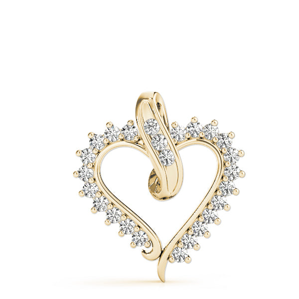 14K Yellow Gold 1/2 ct tw Fashion Diamond Pendant