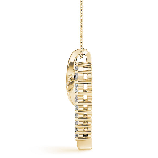 14K Yellow Gold 1/2 ct tw Fashion Diamond Pendant