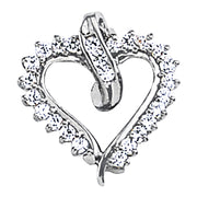 14K White Gold 1/2 ct tw Fashion Diamond Pendant