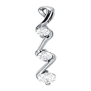 Platinum 1/2 ct tw Three Stone Diamond Pendant