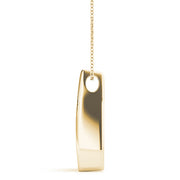 18K Yellow Gold 1/2 ct tw Three Stone Diamond Pendant