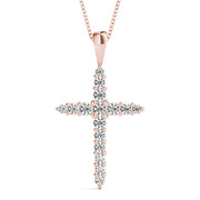 18K Rose Gold 1 ct tw Fashion Diamond Pendant