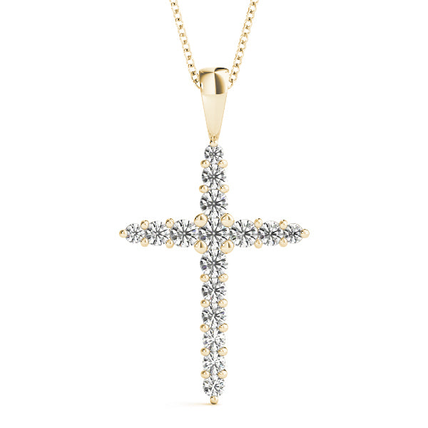 18K Yellow Gold 1 ct tw Fashion Diamond Pendant