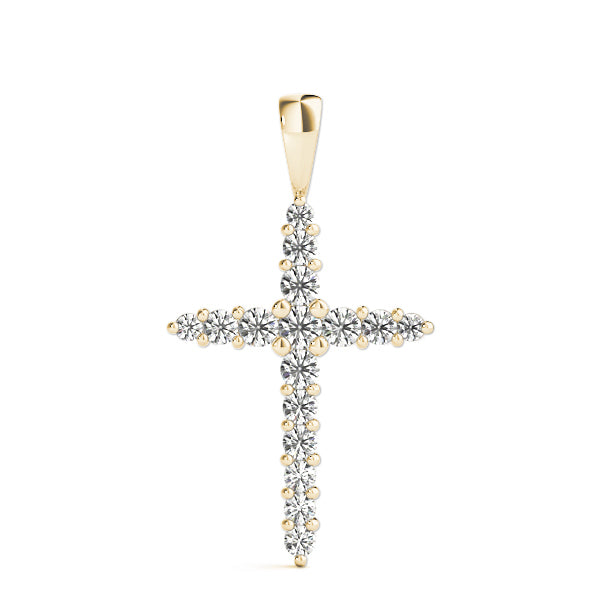 18K Yellow Gold 1 ct tw Fashion Diamond Pendant