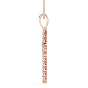 18K Rose Gold 1 ct tw Fashion Diamond Pendant