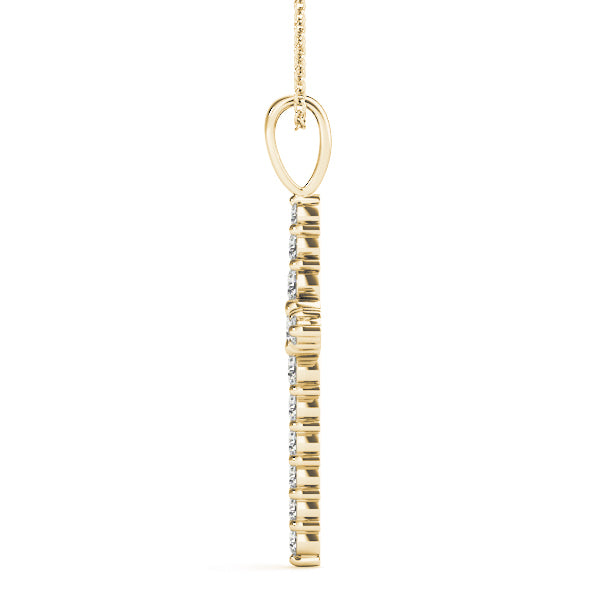 14K Yellow Gold 1 ct tw Fashion Diamond Pendant