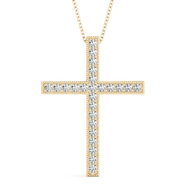 14K Yellow Gold 1/4 ct tw Fashion Diamond Pendant