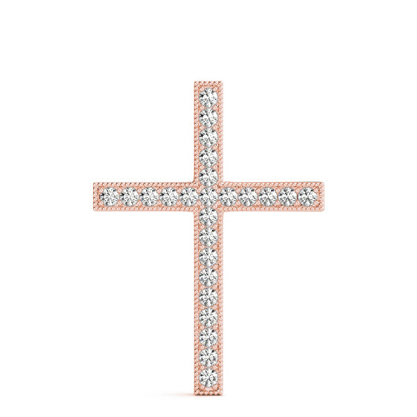 14K Rose Gold 1/4 ct tw Fashion Diamond Pendant