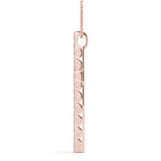 14K Rose Gold 1/4 ct tw Fashion Diamond Pendant