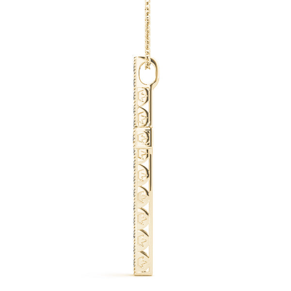 14K Yellow Gold 1/4 ct tw Fashion Diamond Pendant