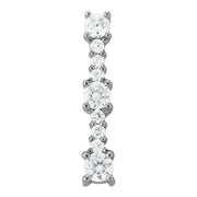 18K White Gold 1 ct tw Fashion Diamond Pendant