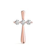 18K Rose Gold 1/2 ct tw Fashion Diamond Pendant