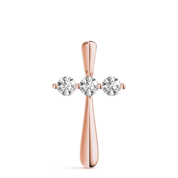 18K Rose Gold 1/2 ct tw Fashion Diamond Pendant