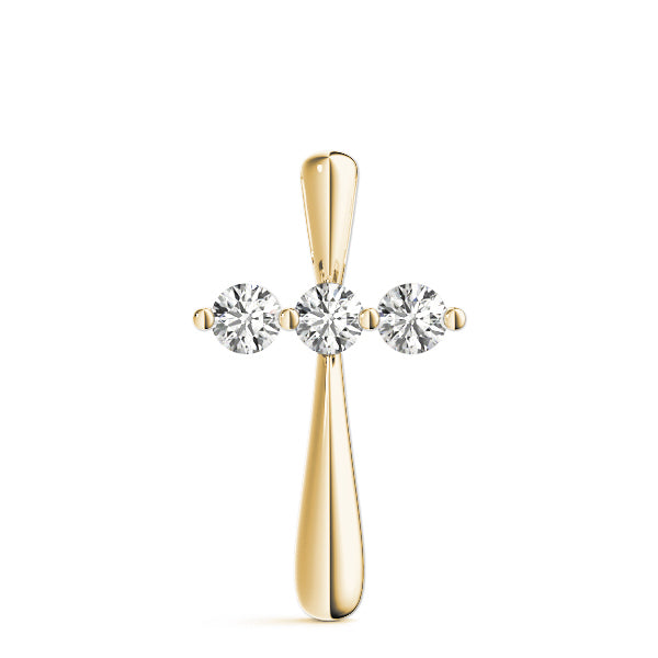 18K Yellow Gold 1/2 ct tw Fashion Diamond Pendant