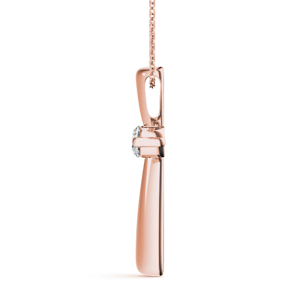 14K Rose Gold 1/2 ct tw Fashion Diamond Pendant