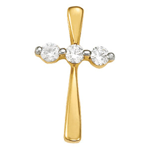 14K White Gold 1/2 ct tw Fashion Diamond Pendant