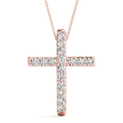 18K Rose Gold 1/2 ct tw Fashion Diamond Pendant