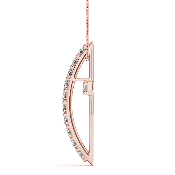 18K Rose Gold 1/2 ct tw Fashion Diamond Pendant