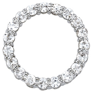18K White Gold 1 1/2 ct tw Fashion Diamond Pendant
