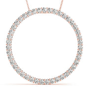 18K Rose Gold 1 ct tw Fashion Diamond Pendant