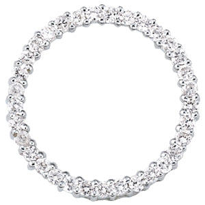 18K White Gold 1 ct tw Fashion Diamond Pendant