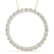 14K Yellow Gold 1 ct tw Fashion Diamond Pendant