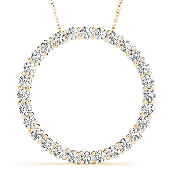 14K Yellow Gold 1 ct tw Fashion Diamond Pendant