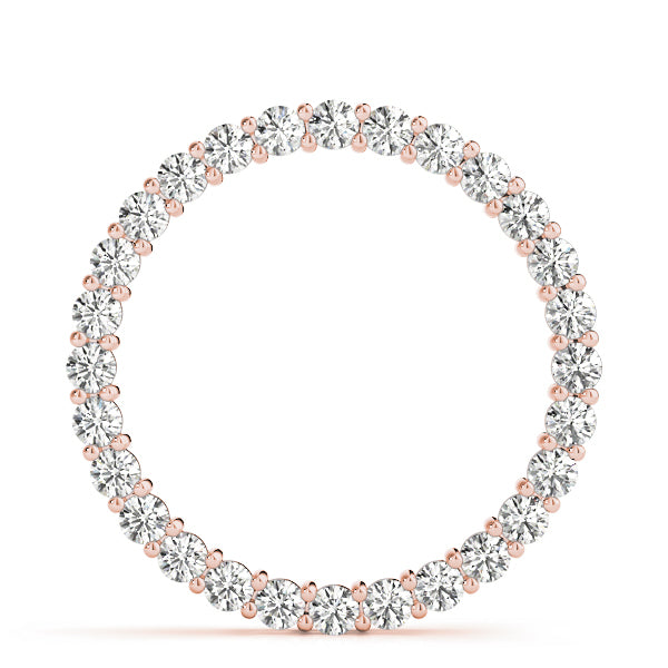 18K Rose Gold 1 ct tw Fashion Diamond Pendant