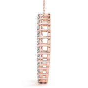 18K Rose Gold 1 ct tw Fashion Diamond Pendant