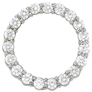 18K White Gold 1 ct tw Fashion Diamond Pendant