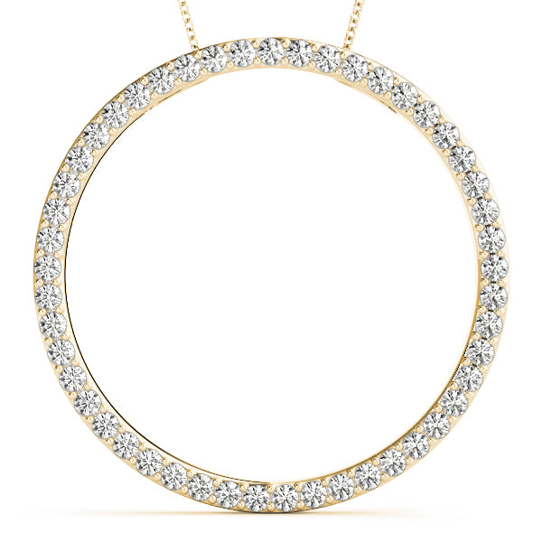 14K Yellow Gold 1 ct tw Fashion Diamond Pendant