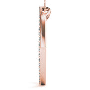 14K Rose Gold 1 ct tw Fashion Diamond Pendant