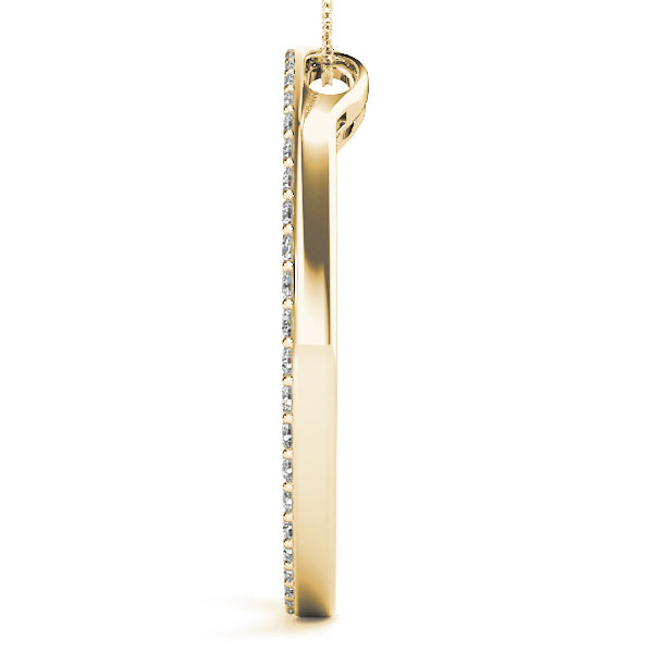 18K Yellow Gold 1 ct tw Fashion Diamond Pendant