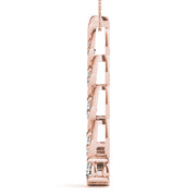 14K Rose Gold 1 ct tw Fashion Diamond Pendant