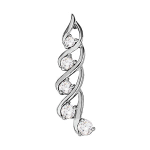 14K White Gold 1 ct tw Fashion Diamond Pendant