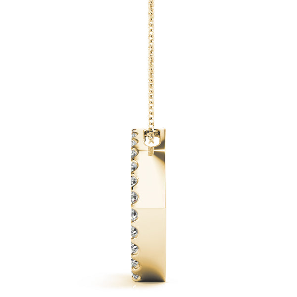 14K Yellow Gold 1 ct tw Fashion Diamond Pendant