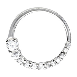 14K White Gold 1 ct tw Fashion Diamond Pendant