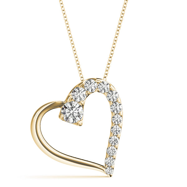 14K Yellow Gold 1 ct tw Fashion Diamond Pendant