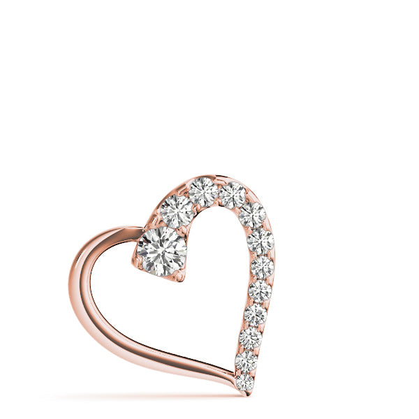 18K Rose Gold 1 ct tw Fashion Diamond Pendant