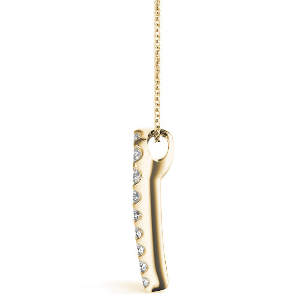 14K Yellow Gold 1 ct tw Fashion Diamond Pendant