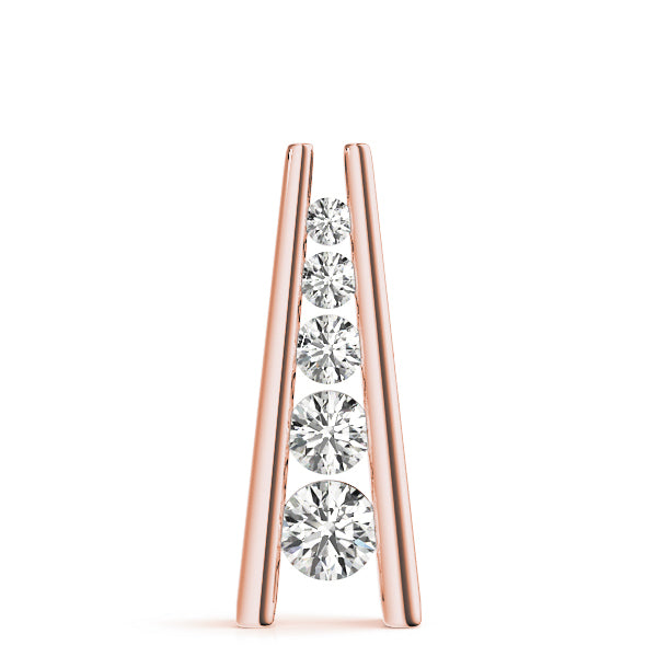 14K Rose Gold 1 ct tw Fashion Diamond Pendant