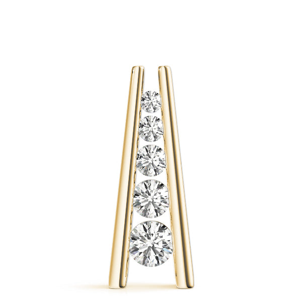 18K Yellow Gold 1 ct tw Fashion Diamond Pendant