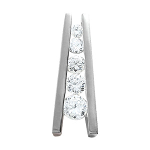 18K White Gold 1 ct tw Fashion Diamond Pendant