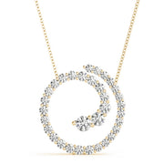 14K Yellow Gold 1 ct tw Fashion Diamond Pendant
